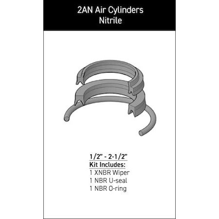 Parker - After Market Parts Hydraulic Cylinder Repair Kit- RK-I-U-1-1.375 RG2AN00131